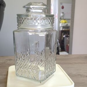 Vintage Large Koeze Diamond Pattern Jar